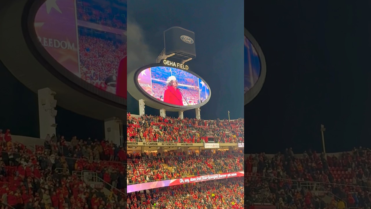 Star-Spangled Banner hits different when Houston meets Kansas City 🫡🇺🇸🔥 