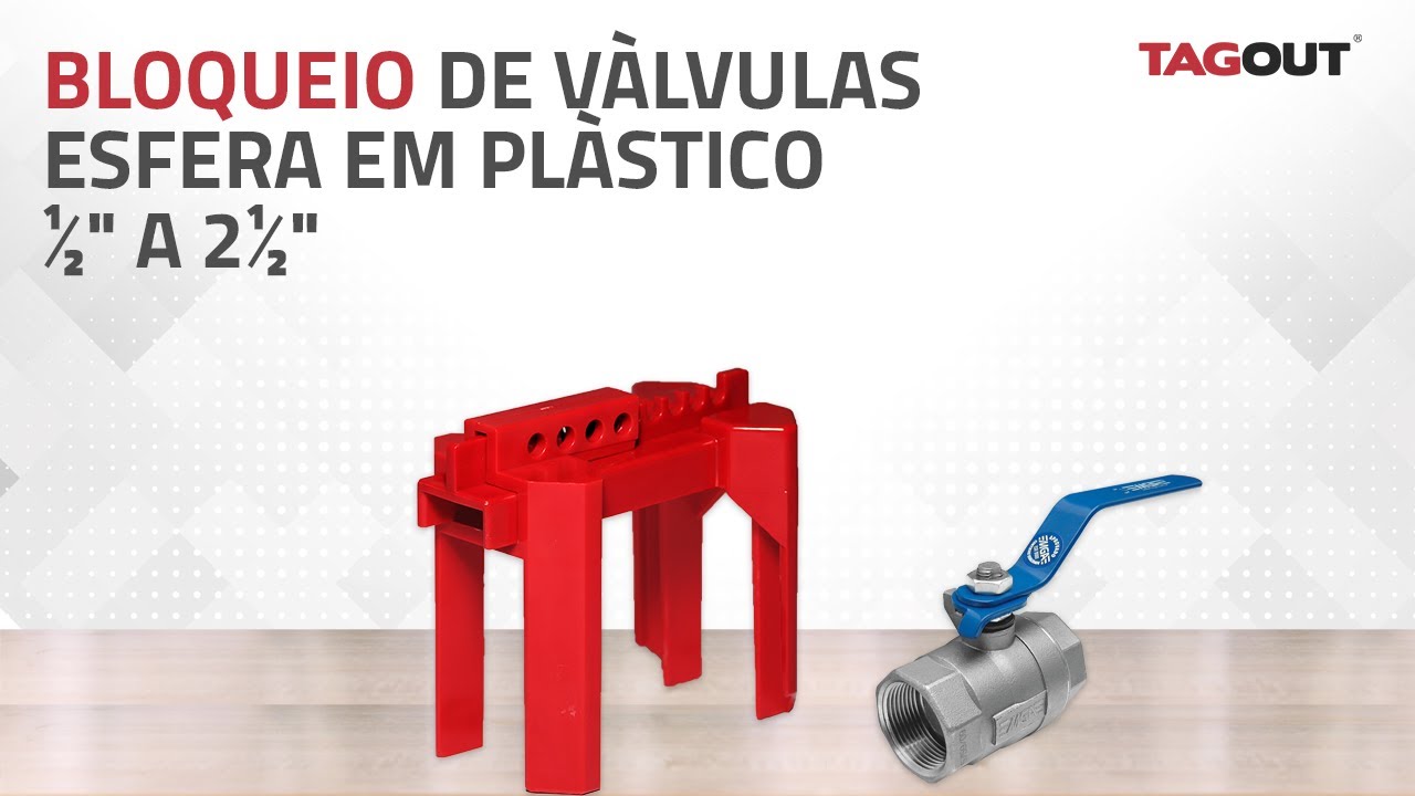 Bloqueio de Válvulas Esfera Ajustável - TAGOUT