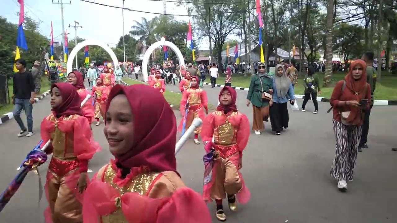 Pawai Ta'aruf MTQ ke 56 2023 Kota Medan Marchingband SD Muhammadiyah 02 Medan