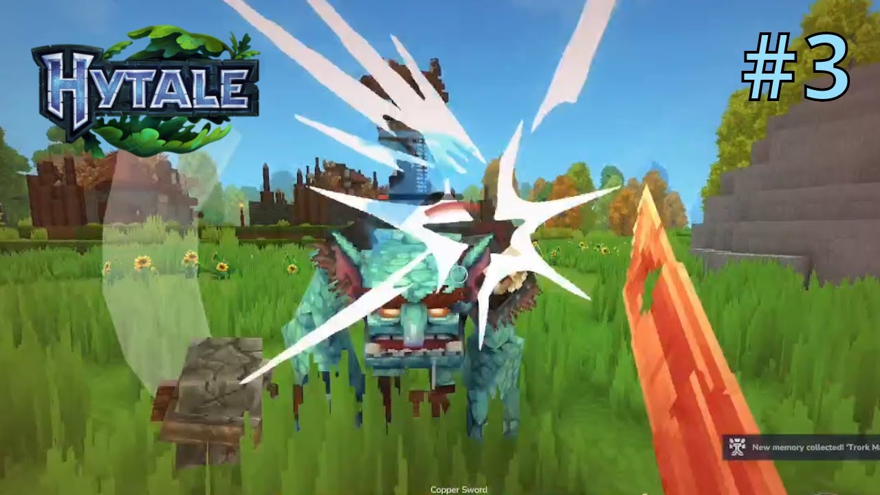 Fighting, exploring, mining! (Ep.3) | Hytale Early Access | No Commentary Gameplay