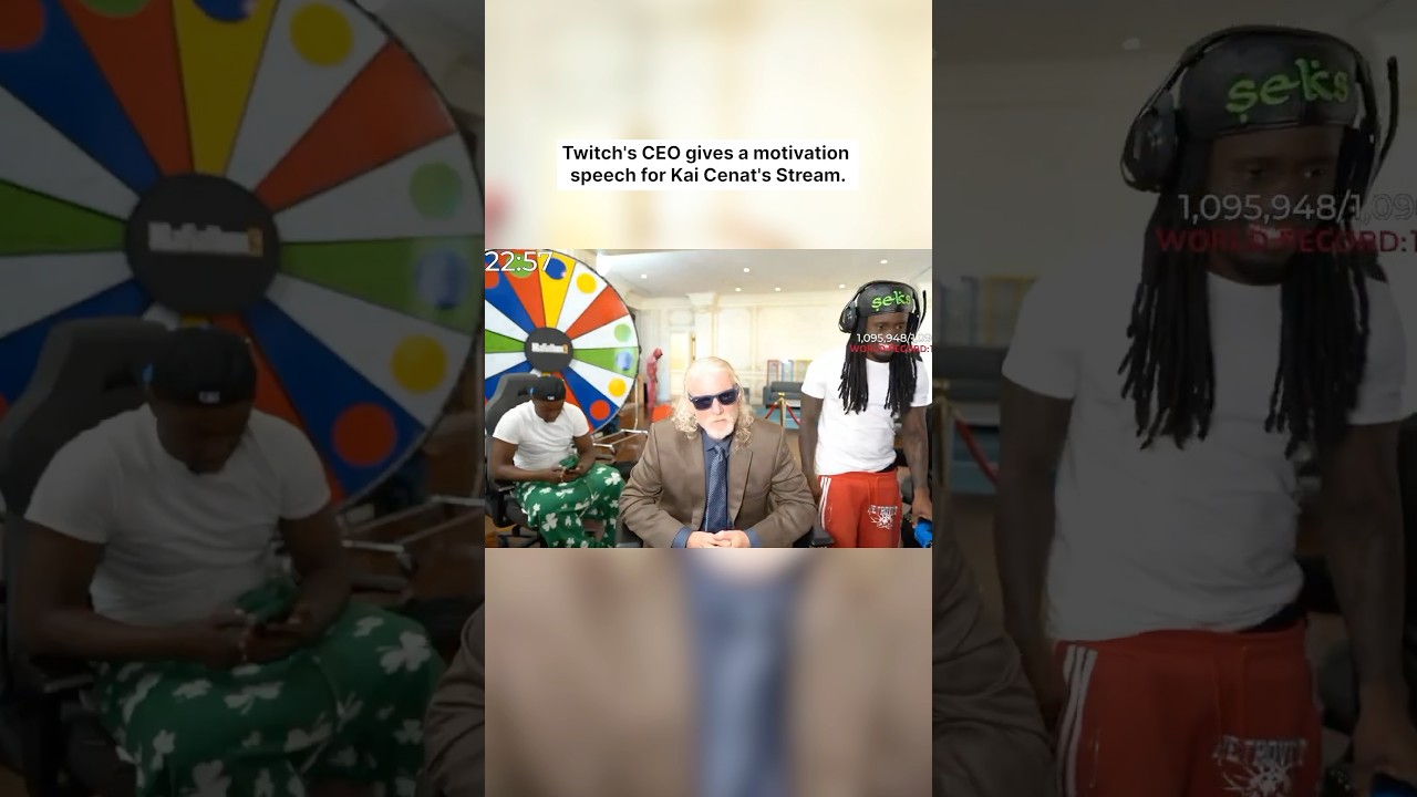 Twitch&rsquo;s CEO Gives A Motivational Speech For Kai Cenat&rsquo;s Stream #kaicenat