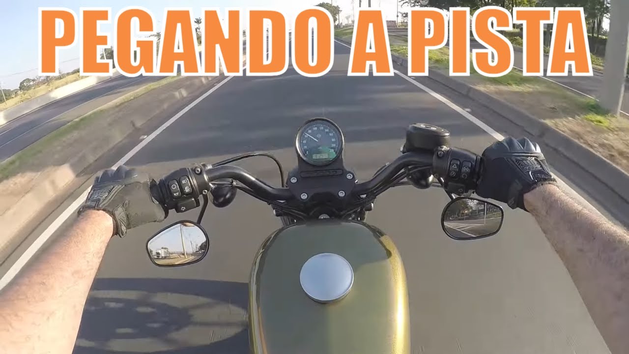 A emoção de andar em uma HD 883 na rodovia! incrivel!