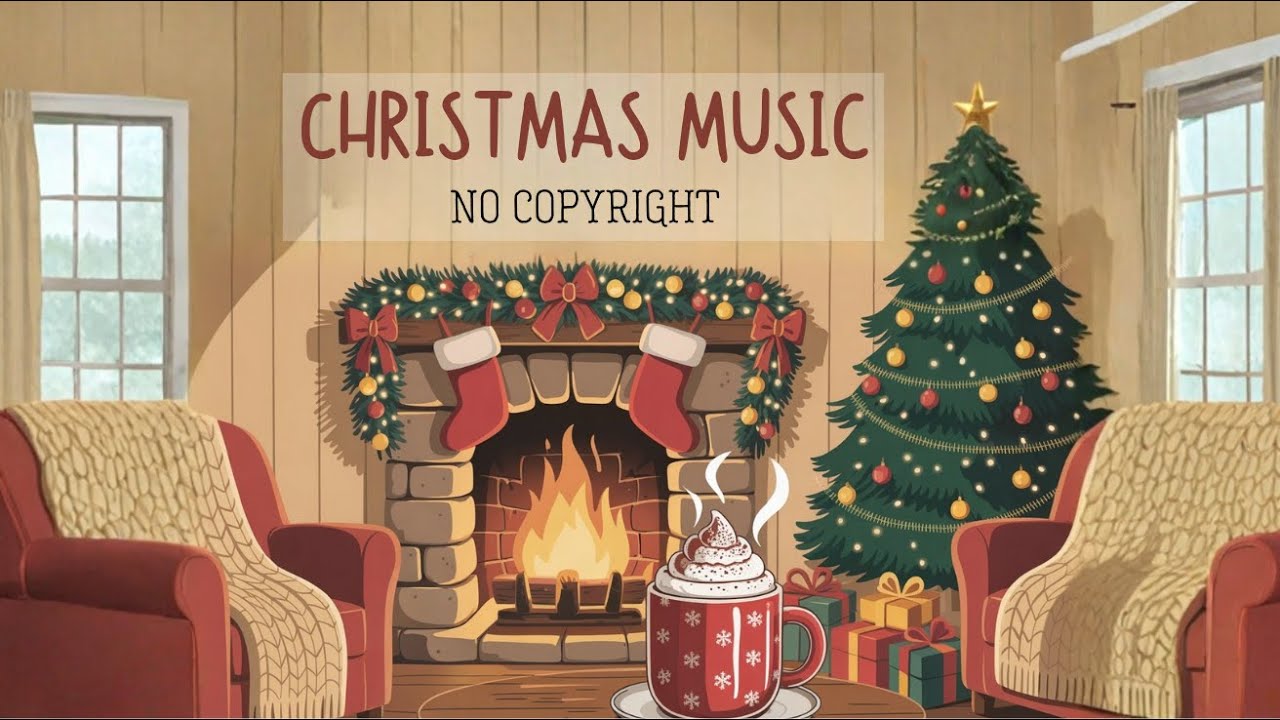 Christmas Music No Copyright 🎄 Cute Melo - Chimney Cocoa Dreams
