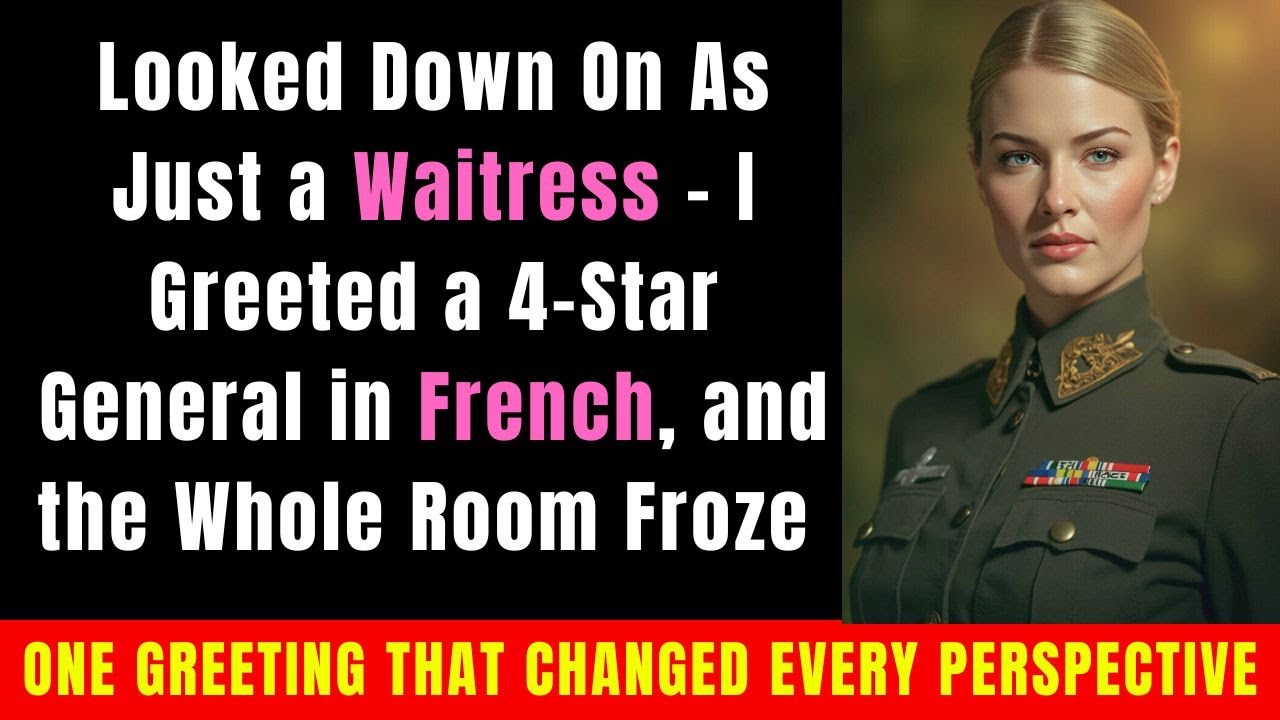 He Saw Me as “Only a Waitress” — Until I Greeted a 4-Star General in French