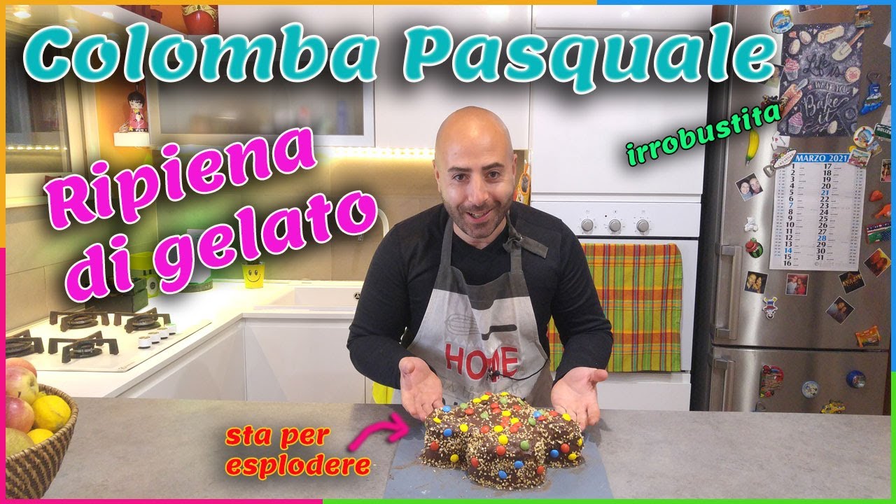 Colomba Pasquale farcita con gelato | ricetta irrobustita Pasqua 2021 | Cucina FantaFonda