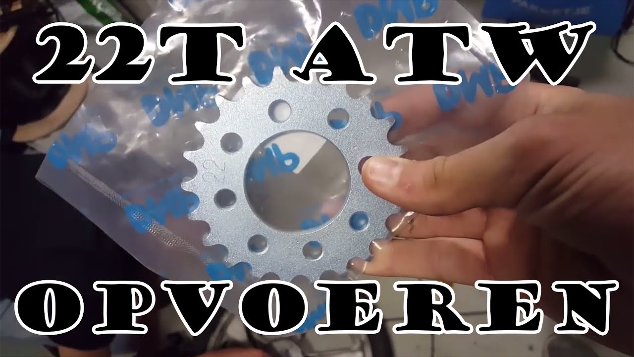 Klein tandwiel achter - Tomos Opvoeren ;)