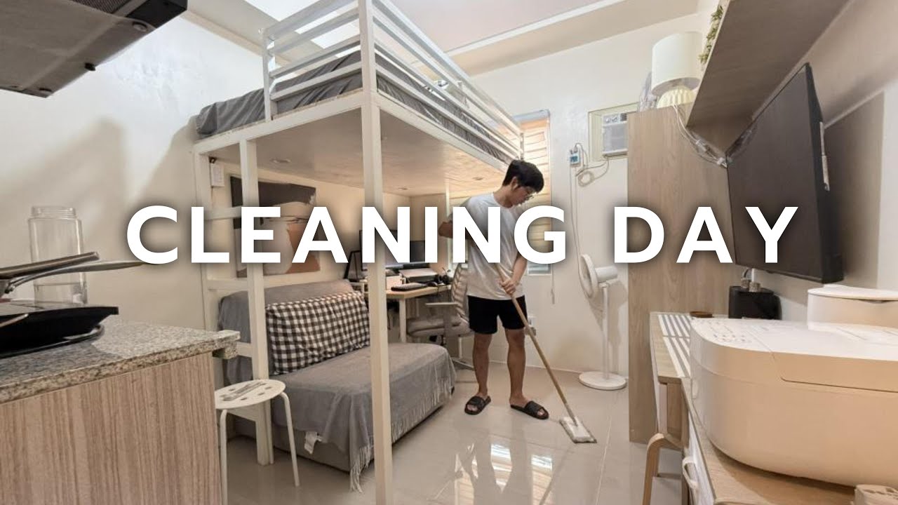 Cleaning My 13 sqm Condo Unit + New Stuff | Living Small in the Philippines