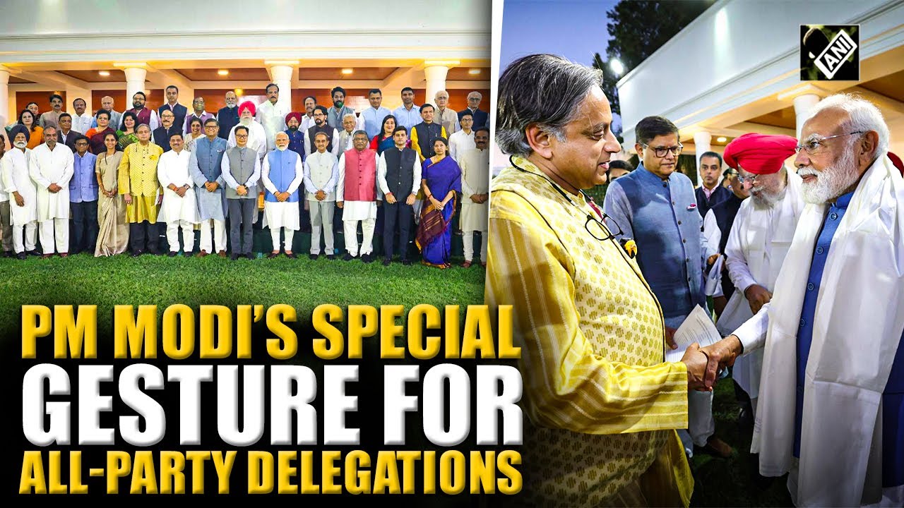Talks, Pleasantries meet: PM Modi hosts all-party delegations at 7 LKM post OP Sindoor Outreach