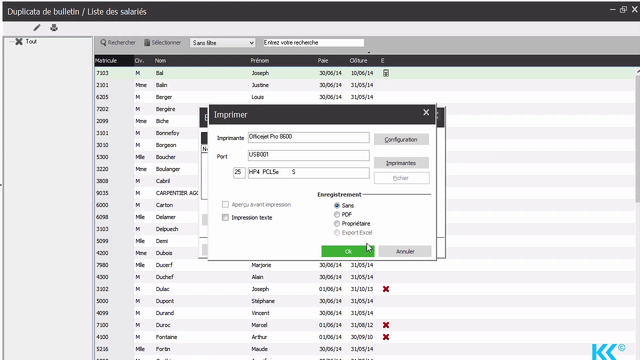 Tuto Sage Paie - Duplicata de bulletin