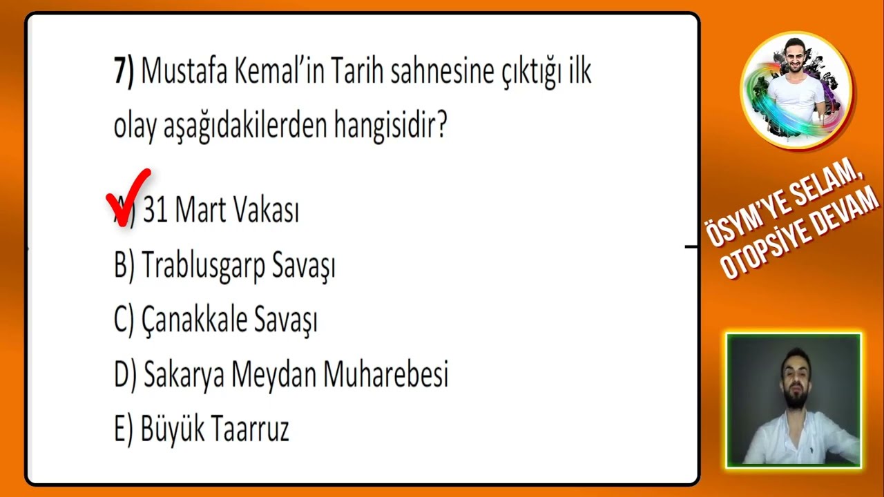 Osmanlı Dağılma Dönemi 2 / En Uzun Yüzyıl - Soru Çözümü KPSS, AYT Tarih 2024