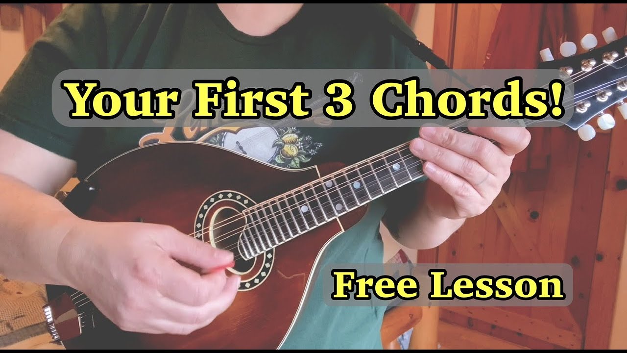 Beginner Mandolin Lesson - Your First 3 Chords