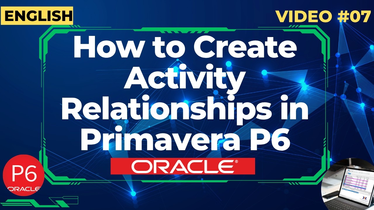 Как создать связи между действиями в Primavera P6