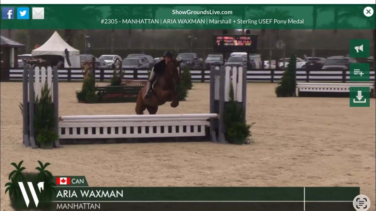 Manhattan & Aria Waxman USEF Pony Medal (Medium) WEF 10, 2026