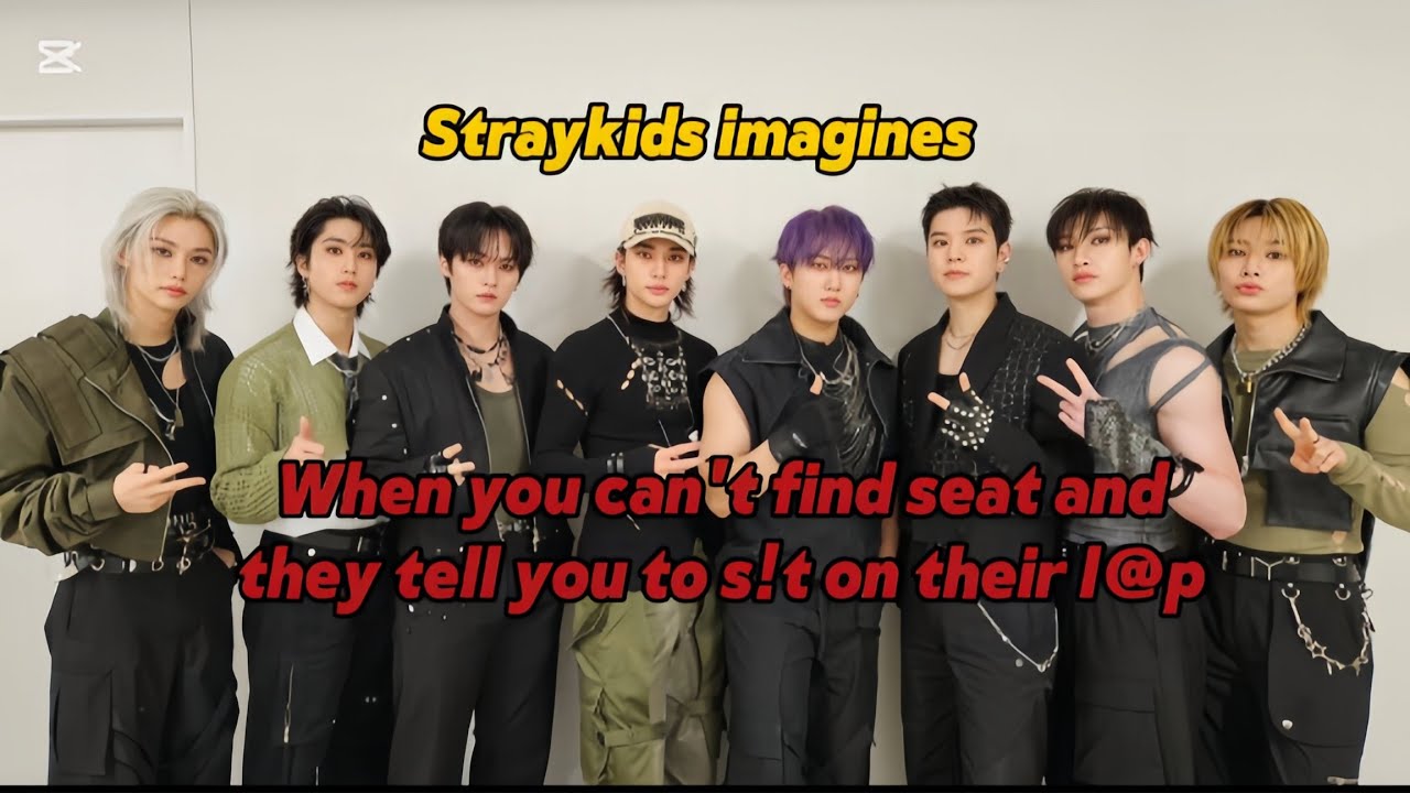 pov: When you can't find seat and they tell you to s!t on their l@p  || Straykids imagines 