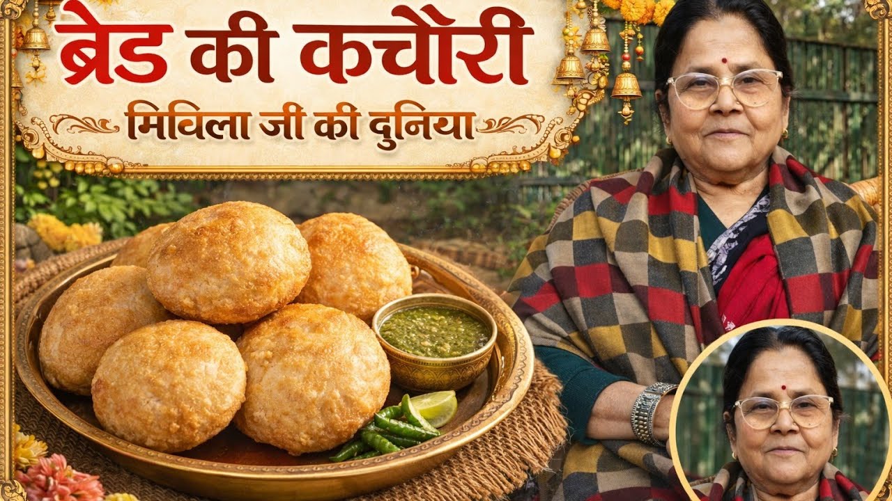 ब्रेड की कचौरी, जितनी देर में चाय बनाएंगे उतनी देर में दो बार कचौड़ी बन जाएगी, Masur Mung kachori 🤔