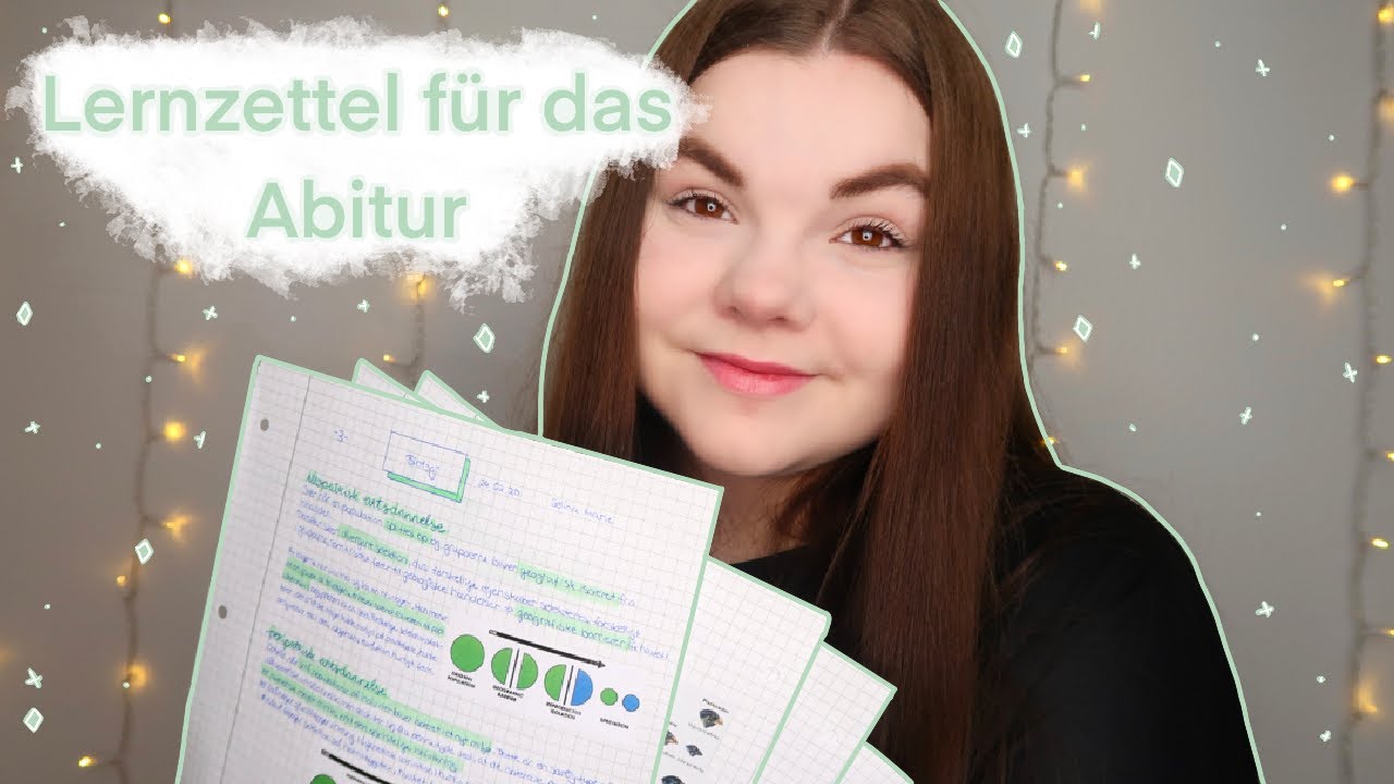 LERNZETTEL F&Uuml;R DAS ABITUR 📚I Abitur 2022 🎓 I Selina Marie 💗