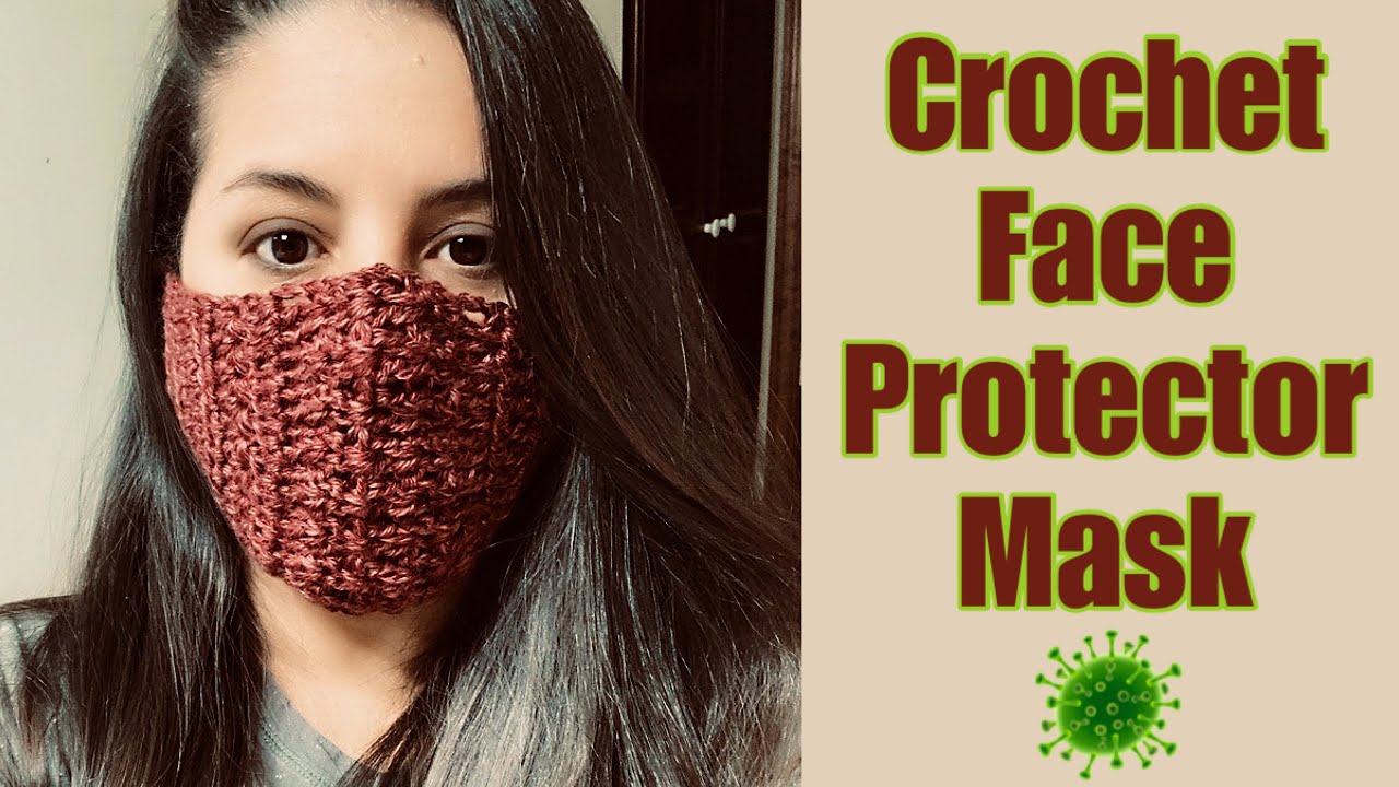 EASY DIY CROCHET MASK #facemask #crochet #hdc #hdc2tog