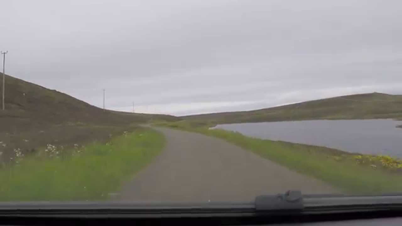 Dunnet Head - approach road and arrival at the Head.