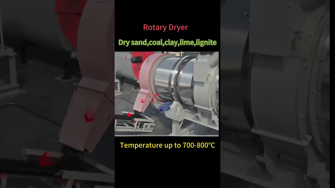 1-70tph Rotary Dryer for drying sand,coal,clay,lime,lignite,sawdust, wood chips, etc #rotarydryer