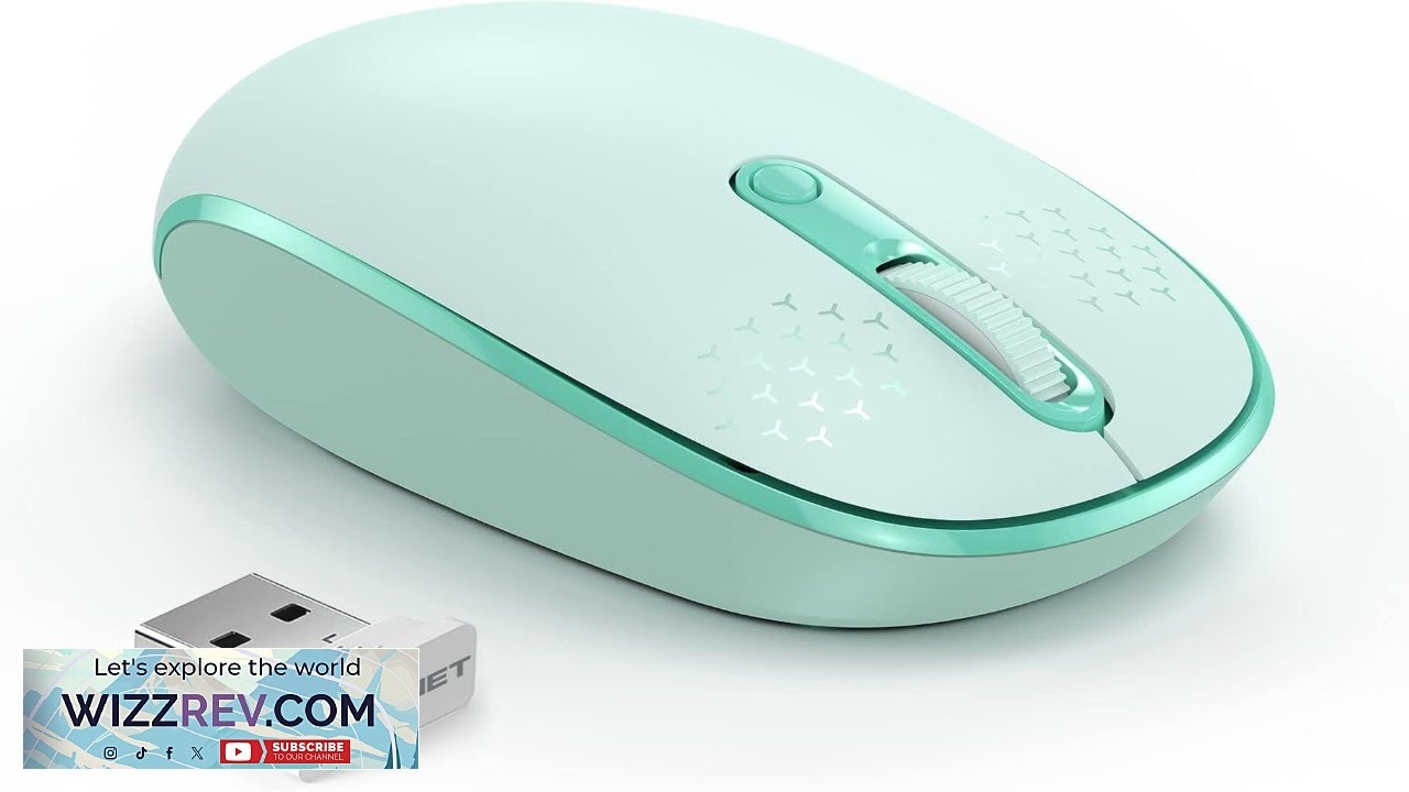 TECKNET Wireless Mouse for Laptop 2.4G Quiet Computer Mouse with USB Receiver