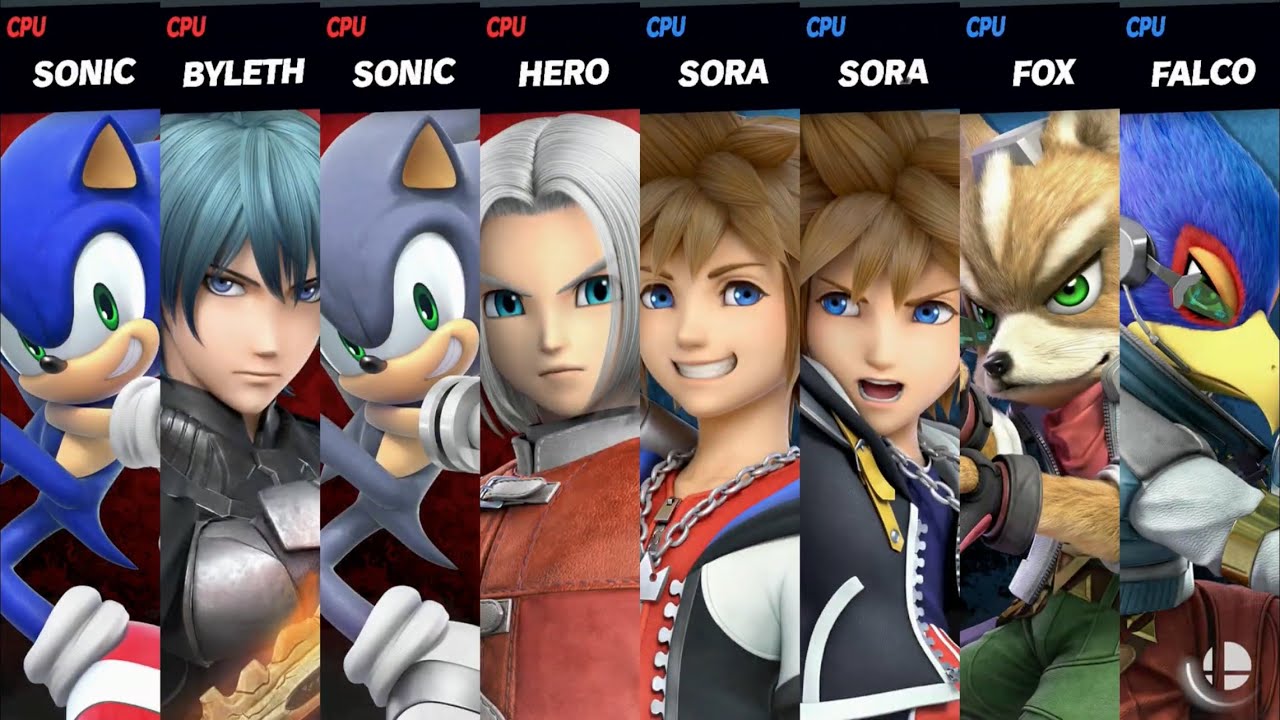 Super Smash Bros. Ultimate - Zapdos & Gran Turismo vs Kingdom Hearts & Star Fox