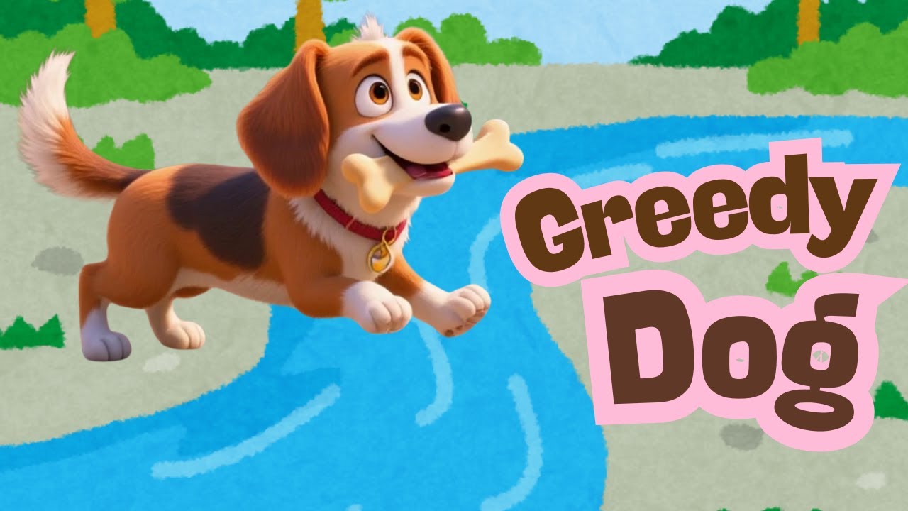 The Greedy Dog 🐶🍖 | Moral Story for Kids | FamJam Fables