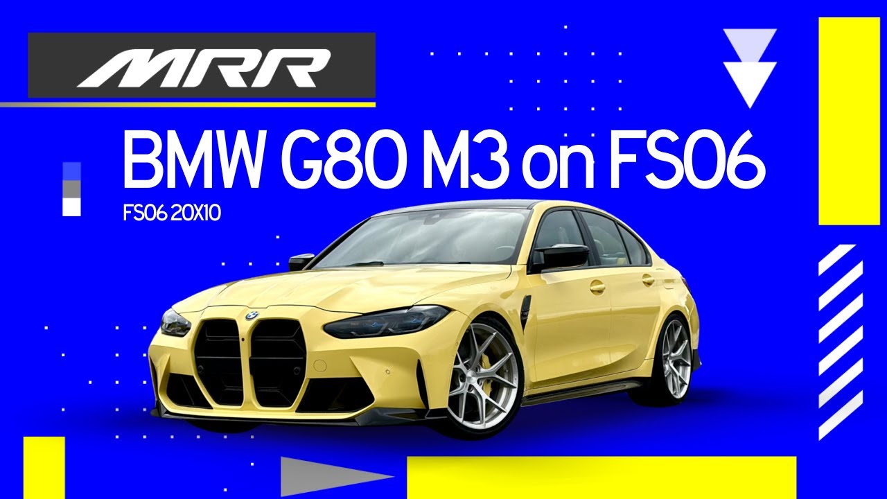 BMW G80 M3 | MRR FS06 Wheels | 20x10 | Brushed Clear Finish
