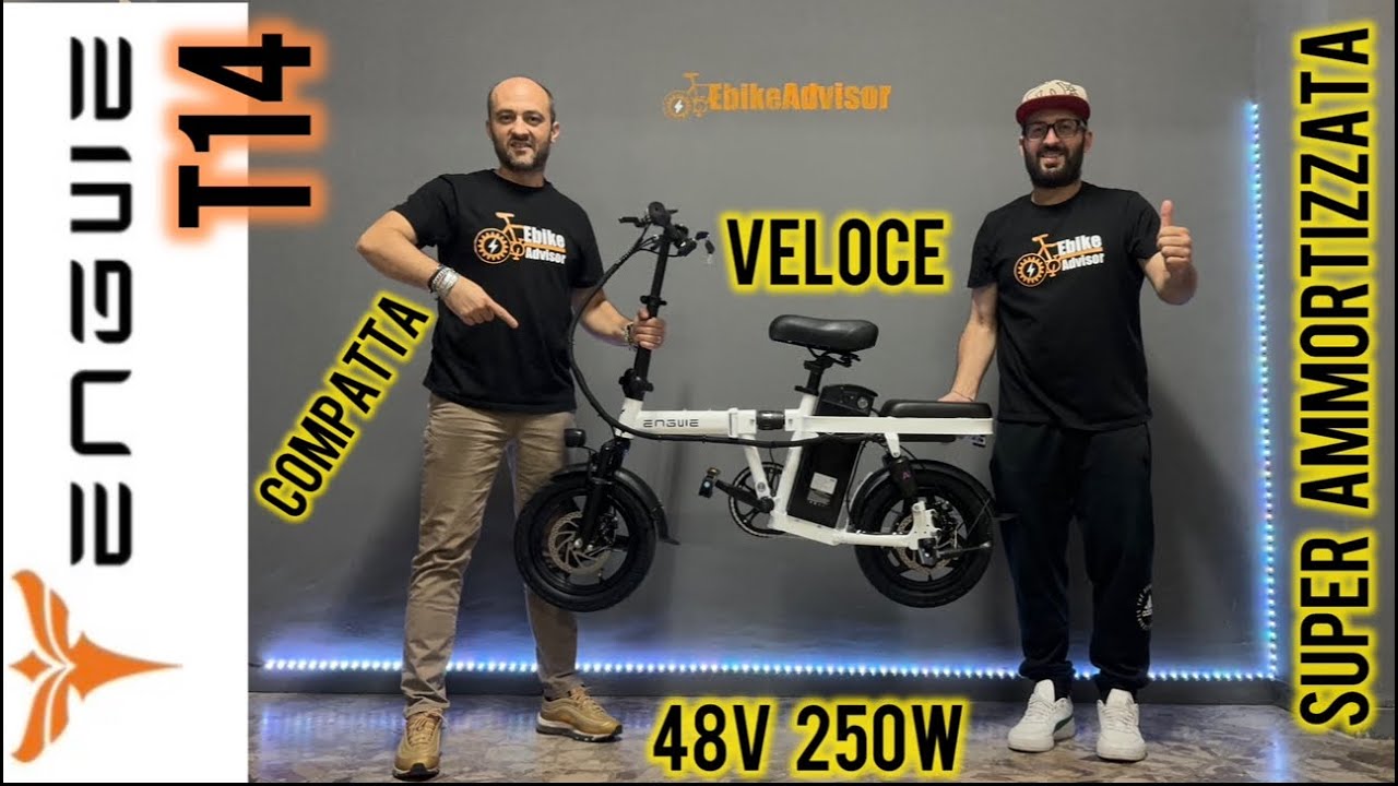 Engwe T14 Mini Ebike per la città : pieghevole, comoda e veloce - Unboxing & review