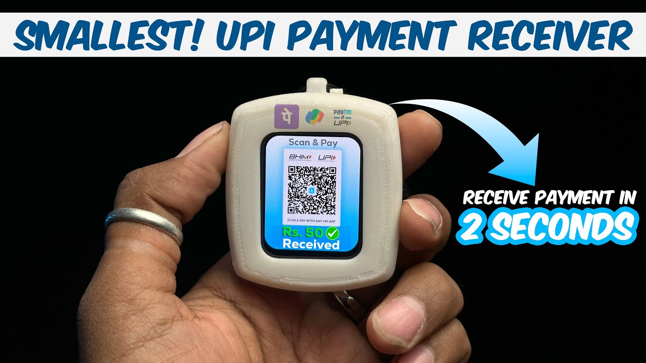 World's Smallest UPI Payment Receiver 🔥🔥