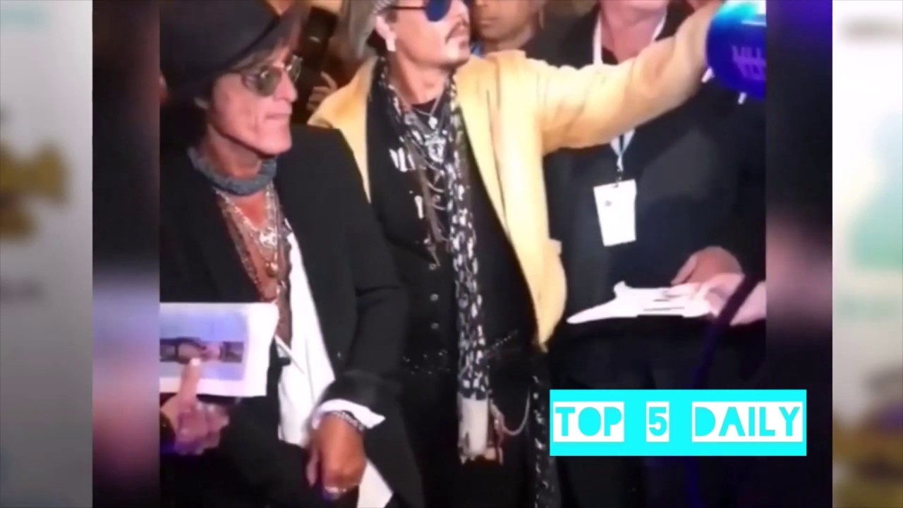 Johnny Depp at the Seminole Hard Rock's Guitar Hotel Grand Opening