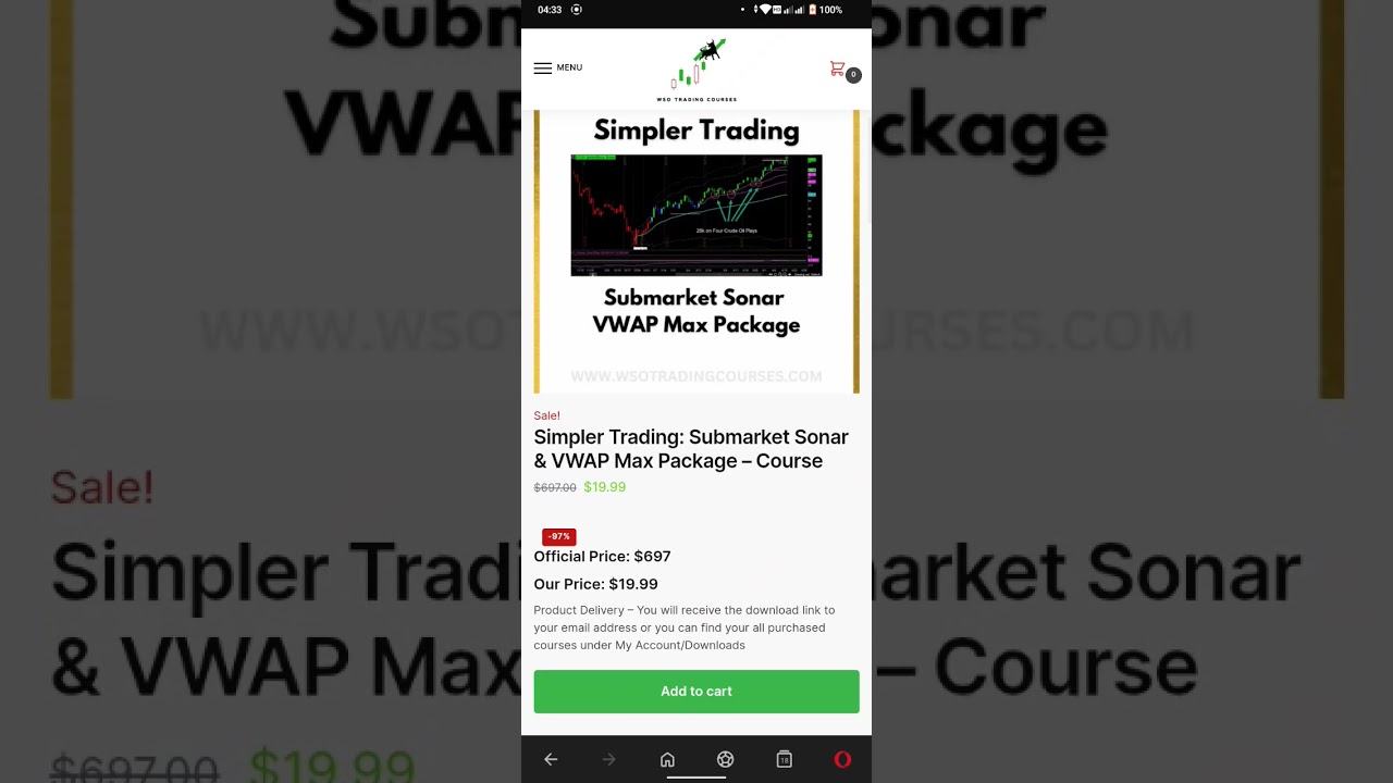 Simpler Trading: Submarket Sonar & VWAP Max Package &ndash; Course