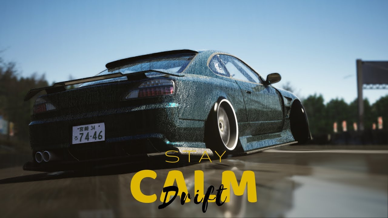 Drift in Assetto Corsa on silvia S15 with game steering wheel | Phonk Music