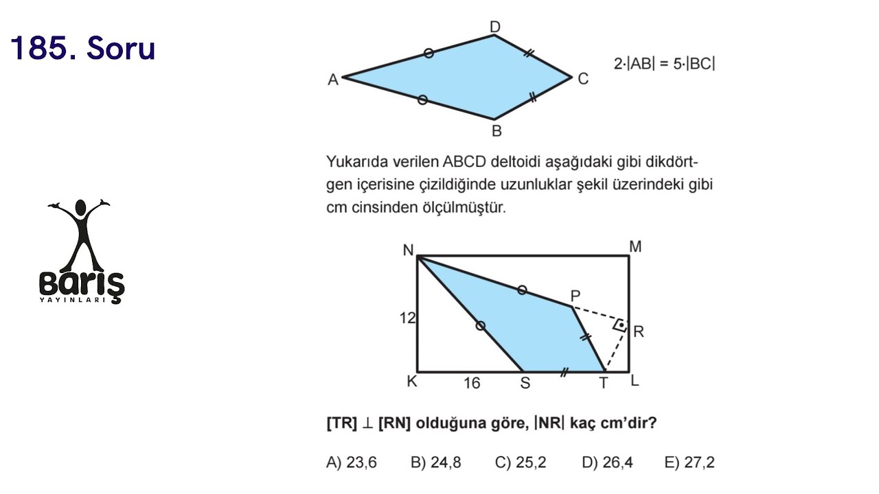 Günün Geometri Sorusu-185 (Barış Yayınlarından) | YKS2026 
