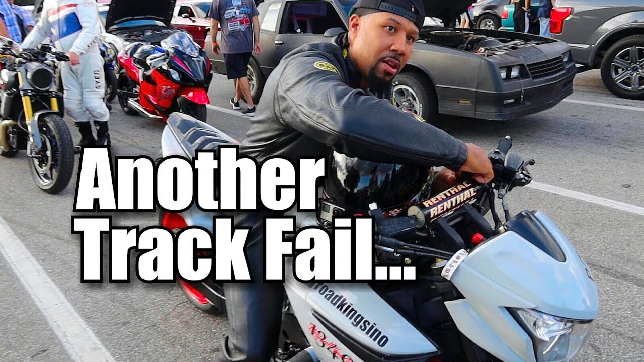 Suzuki B-King 2021 Track Day... Drag racing Fail?
