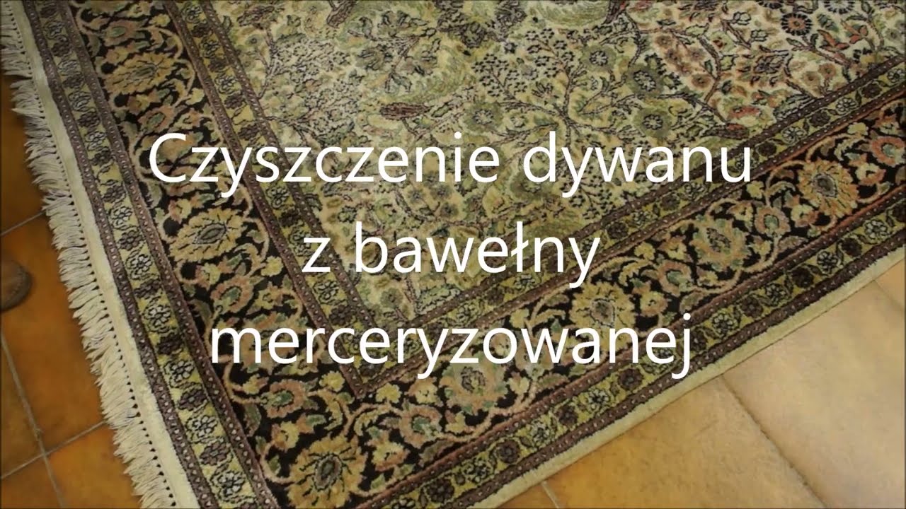 Efektowne ręczne pranie dywanu