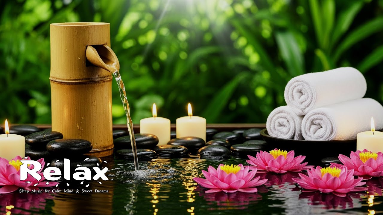 Bamboo Water Sounds 🌿 Relaxing Music for Calm Mind & Body