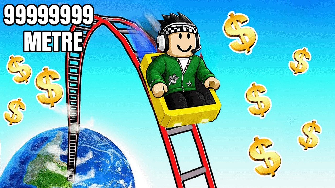 9,549,956TL HARCADIM EN İYİ ROLLER COASTER’I YAPTIM! - Roblox