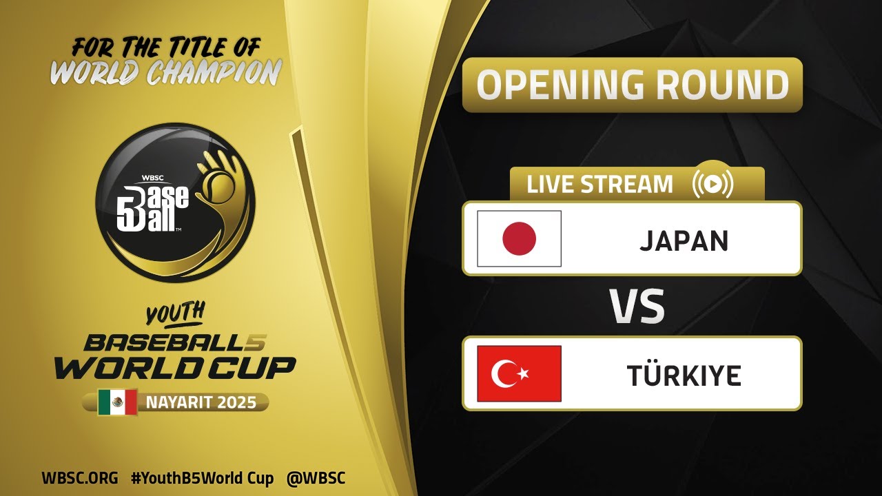 Japan vs Türkiye | Opening Round | WBSC Youth Baseball5 World Cup 2025