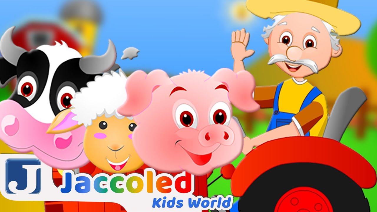 🐖🐑🐄 Old MacDonald Had A Farm Song! 🐷🤠🚜  | Jaccoled Kids World Nursery Rhymes and Kids Songs