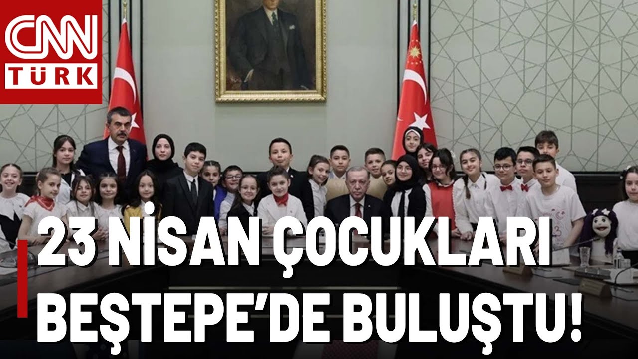 23 Nisan'da 'Gazze' Vurgusu! Cumhurbaşkanı Erdoğan, Külliye'de Çocukları Ağırladı!