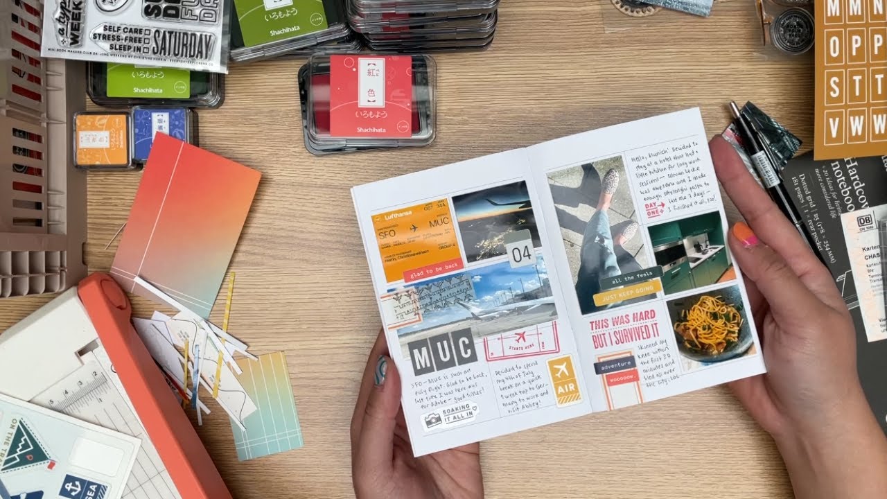 Short Trip Travel Journal - March 2023 Mini Book Makers Club Kit