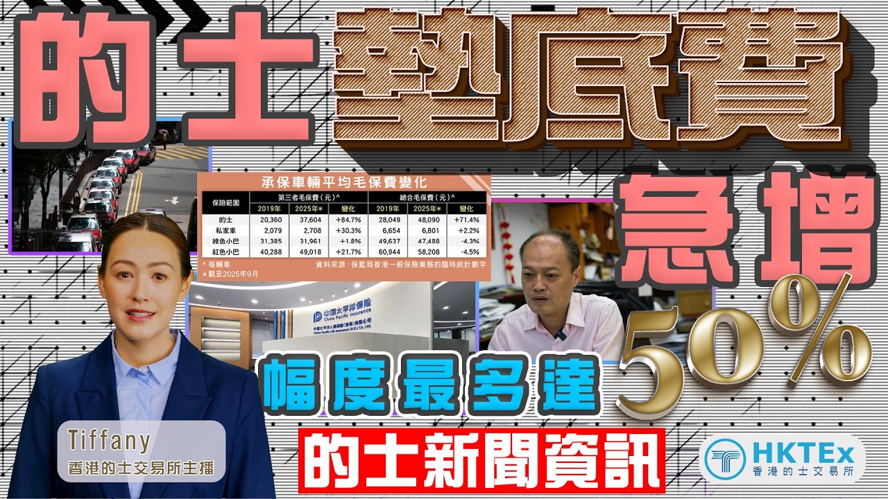 的士新聞資訊【的士墊底費急增 幅度最多達50%】2026年3月12日