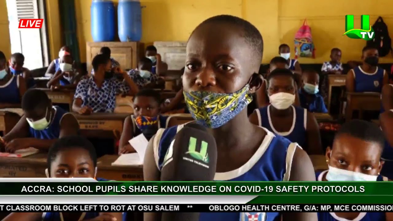 Accra: School Pupils Share Knowledge On Covid-19 Safety Protocols