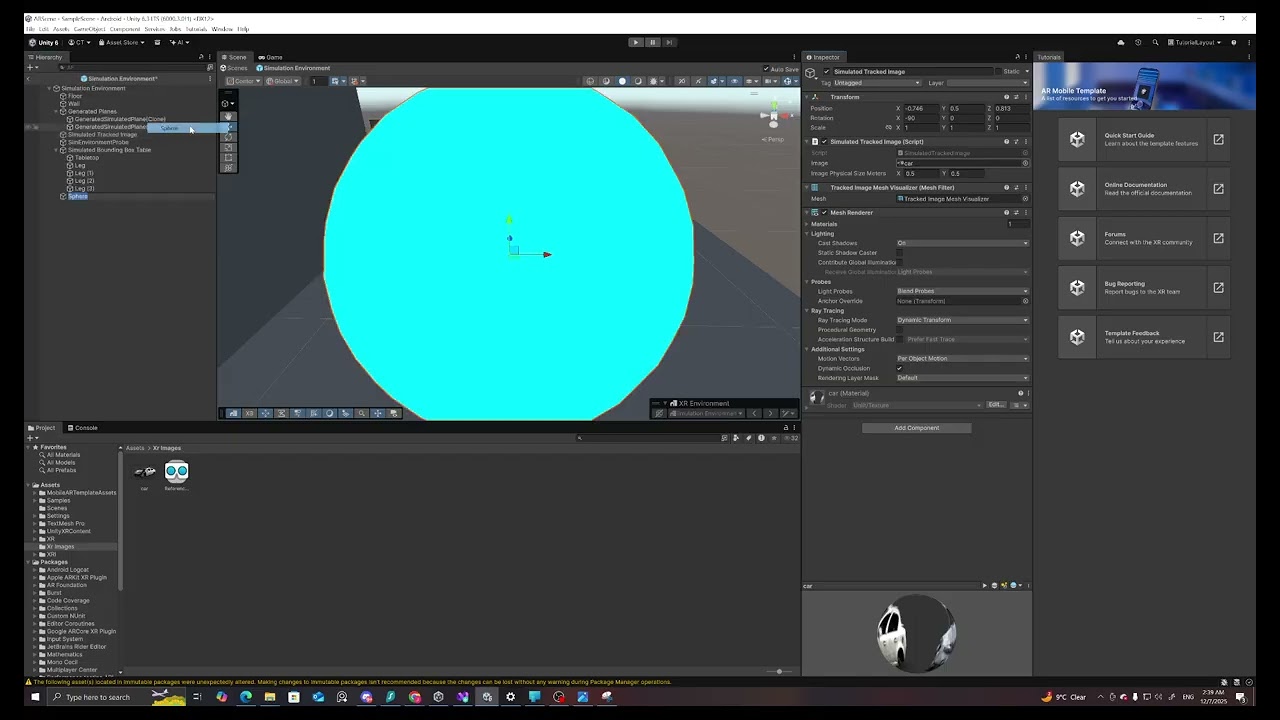 AR Image tracking part 1