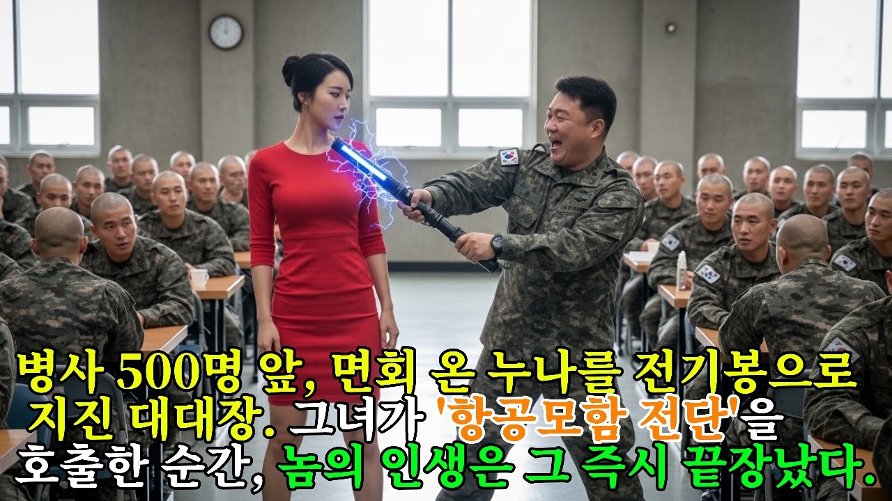 해병대 면회 온 누나에게 