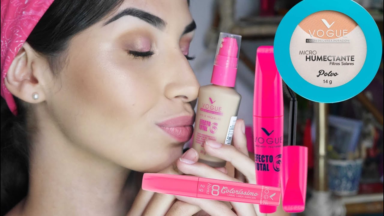 RESEÑA Y TUTORIAL USANDO VOGUE COSMÉTICOS *maquillaje colombiano* LULACHI
