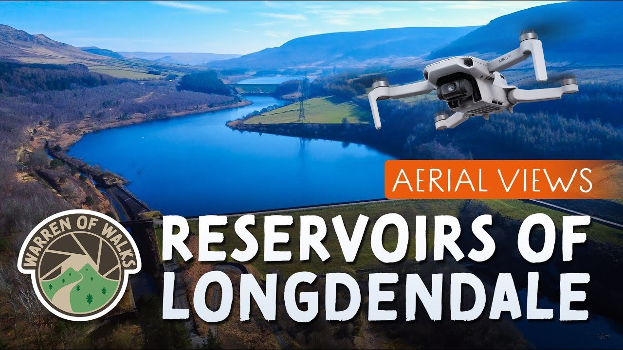 PEAK DISTRICT AERIAL TOUR - The Giant Reservoirs of Longdendale Valley ⛰️ 🚁 Relaxing Drone Views