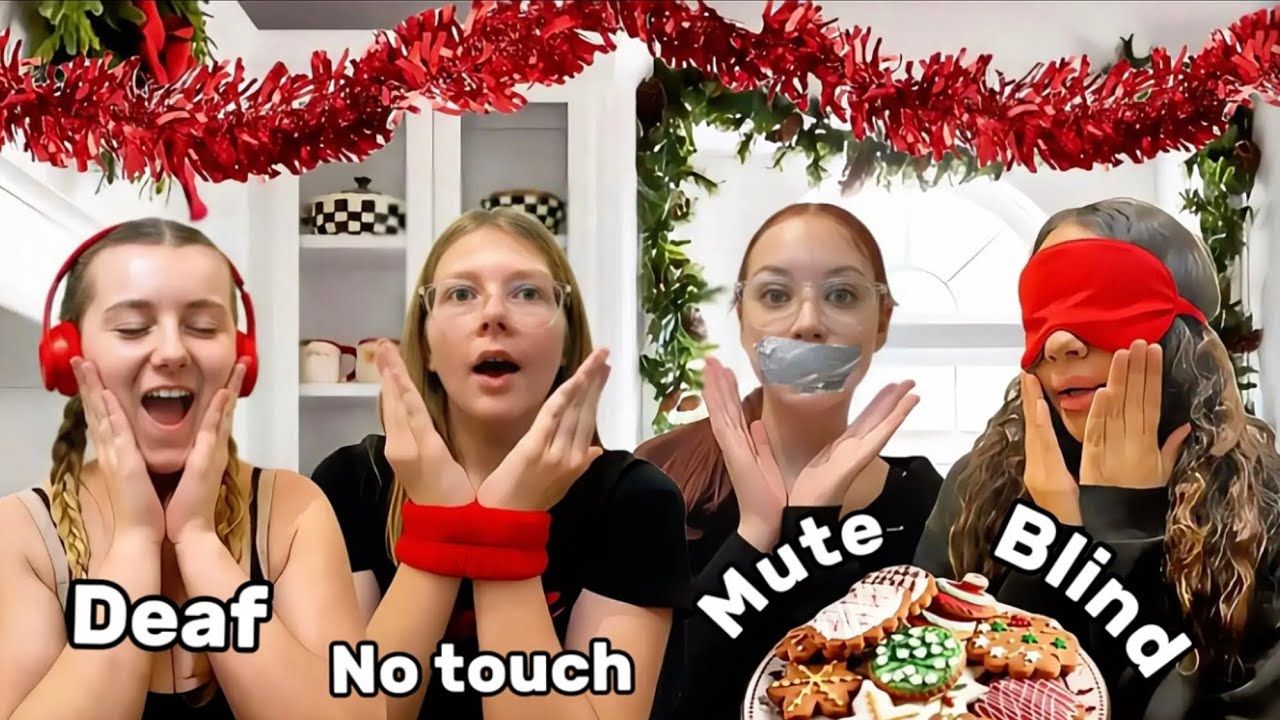Deaf Blind Mute Challenge Christmas Cookies Edition *GONE WRONG*