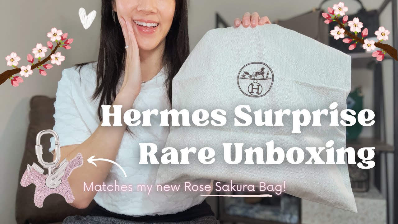 Hermes Rose Sakura Bag! 🌸 I said NO to the Kelly and YES to this instead! Ft. Aelysee Bag Charm