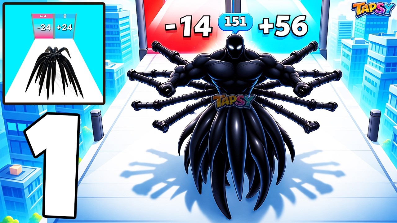 🖤Venom Evolution Gameplay Walkthrough Levels 1-14 Symbiote Power Growth (Android,iOS)